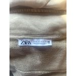 ZARA  Green and Tan Long Sleeve Zip Up Jumpsuit Photo 6