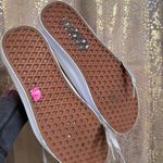 Vans  Womens Used Sport Low Suede High Shine Gray Silver Sneaker Shoes Size 10 Photo 5