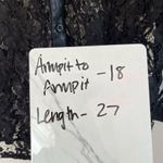 ZARA  Black Vegan Leather Trim Lace Ruffle Button Down Blouse Top Photo 4