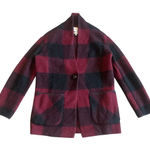 Wilfred  Free Buffalo Plaid Button-Down Sweater Jacket Wool Blend Size XXS Womens Photo 0