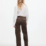 Madewell  Low-Slung Baggy Utility Pants Womens 26 Chocolate Brown Wide Leg Drapey Photo 3