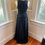Elegant Black Lace Overlay Maxi Dress Formal Evening Gown Size 10 Photo 5