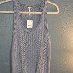 Free People Gray Ribbed Tank Top Sleeveless Photo 1