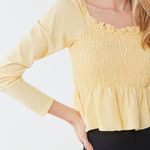 Truly Madly Deeply Sophia Smocked Peplum Top Photo 3