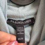 Eileen Fisher Tencel Light Baby Blue Lightweight Turtleneck Blouse Size XS Photo 3