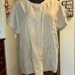 Bosch vintage linen/cotton blend green short sleeve button up shirt size 46 (L) Photo 0