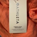 Athleta NWT  Sunrise V Neck Sweatshirt Size M Photo 4
