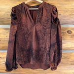 Current Air Ruffle Long Sleeve Cuff Blouse Photo 0