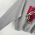 Chicago Bulls Crewneck Sweatshirt Championship Size Medium Gray Photo 3
