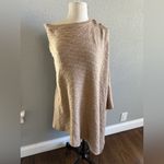 Seraphine Cable Knit Nursing Cover, Poncho or Scarf in Camel One Size Tan Size undefined Photo 3