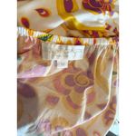 Caroline Constas Bardot Maxi Dress Orange Floral Paisley Puff Sleeve Boho Medium Photo 3