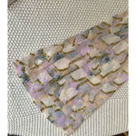 Buddy Love Women's Zozo Tiered Bell Sleeve Pink Gold Lightweight Dress XS EUC Photo 5