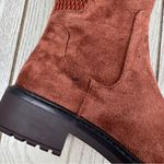 Kenneth Cole Reaction Women's Lionel Tall Boots 5M Caramel Cafe Micro $129 Brown Size 5 Photo 1