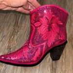 Hot Pink Bedazzled Western Booties🌸🤠 Size 6 Photo 1
