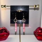 Boutique Gold  Earrings Drop Rose Quartz  Photo 2