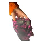 Dana Buchman Vintage 100% Silk Skirt Black & Pink Floral Print Size 16 Photo 1