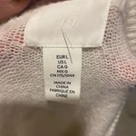 Black Halo H&M Womens Gray White Colorblock Crew Neck Long Sleeve Pullover Sweater L‎ Photo 3