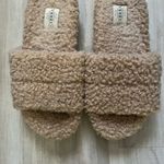 Serra  Tan Fuzzy Slippers size 8 Photo 1