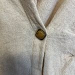 ZARA Wool Double Breasted Tie Waist Shirt Asymmetrical Hem Sz M Photo 5