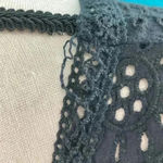 Love Shack Fancy Paige Eyelet Lace black Dress in size 0 Photo 8