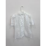 Zimmermann  White Super 8 Butterfly Lace Top silk Organza Size 2 AU/8 US Photo 3