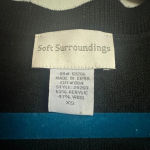 Soft Surroundings Soft Surroundings women’s Black 3/4 sleeve Dress Frizzy fringe midi Skirt XS Photo 3