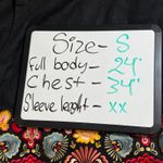 Andrea Jovine Black Linen Embroidered Floral Short Sleeve Button Up Shirt Top S Photo 8