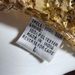 Laurence Kazar Vintage Lawrence Kazar silk Gold Sequin Women's Top Large (8) Photo 7