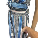 Venus  Striped Boho Side Slit Sleeveless Halter Jumpsuit Womens Large Photo 7