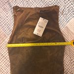 ZARA NWT  Low Belted Corduroy Dress Womens Sz XS Lined Brown Sexy Night Out Y2K Photo 3