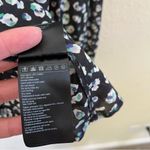 Ba&sh  Blake Black Leopard Printed Blouse Long Sleeve Cotton Button Front Top S Photo 9