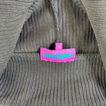 Edikted Black Ribbed Button Up Romper Jumpsuit Womens Size S Short Sleeve Y2K Photo 2