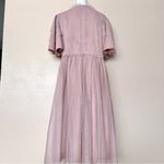 Ivy City Co  Blush Pink Polkadot Ruffled Layered Tulle Dress Photo 6