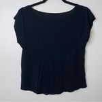 EXPRESS Black Amber Beaded Studded Rockercore Short-sleeved Tee Shirt Top Small Photo 2