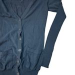 Longchamp Women's Black V-Neck Long Sleeves Button Front Cardigan Sweater Size M Photo 7