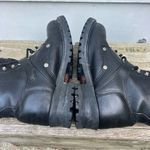 Y2K Harley Davidson Black Moto Lace Up Buckle Boots Size 9 Style 81024 Photo 5