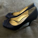 Adrianna Papell  boutique Blue Satin Evening Pumps EUC Size 6  Worn Once Photo 1