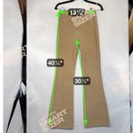 Blue Spice High Waist Flare Corduroy Pants Tan Size 5 Photo 10