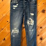 American Eagle  Tomgirl dark wash distressed ripped jeans Photo 1