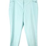 Avenue Women's Tiffany Blue Career Pants Size 18 Average Office Business Casual Photo 0