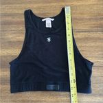 Victoria's Secret Victoria Secret Women Top Small Black Cropped Ribbed Racerback Tank Bralette Photo 4