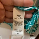 Everly  Green/Teal Print Scoop Neck 3/4 Sleeve Blouse M Photo 5