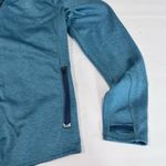 LL‎ Bean Teal Fleece Hoodie Jacket Full Zip Pockets Size MEDIUM Purple Photo 2