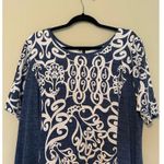 Sami & Jo  plus size blue and white lined dress, size 2x Photo 2