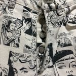 Reformation  Comic Newsprint High Rise Straight Long Jeans Size 24 Photo 8