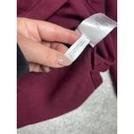 Ralph Lauren NWT Polo Cropped Oversized Longsleeve Polo Shirt Womens XL Burgundy Photo 7