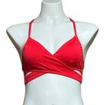 Victoria's Secret Pink Racerback Criss-Cross Front Bikini Top Red XXS Photo 0