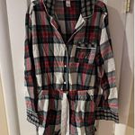 Victoria's Secret ROMPER SHORT PAJAMA Sz M Pocket Tie Waist Bead Embellished Photo 4