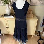 Veronica Beard VERONICA‎ BEARD Amaia cotton poplin midi dress Embroidered Size Small Photo 2