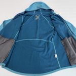 LL‎ Bean Teal Fleece Hoodie Jacket Full Zip Pockets Size MEDIUM Purple Photo 3